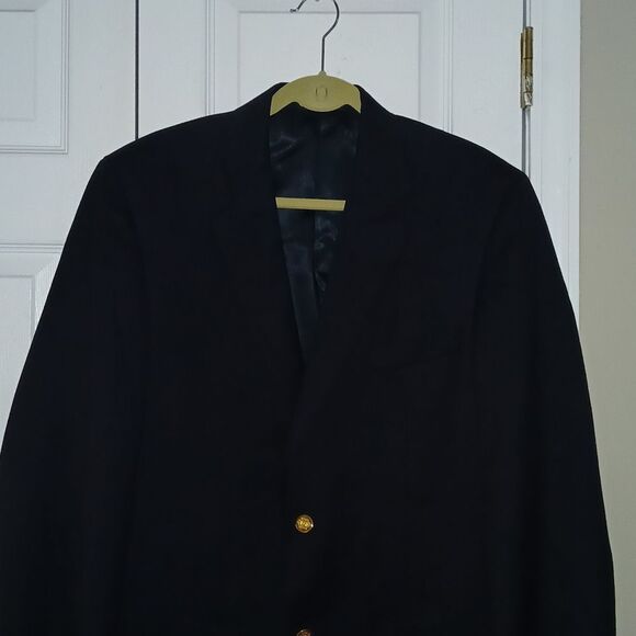 Fabrique Au made in Canada Botany 500 Navy blazer suit jacket Sz 41L NWOT - Picture 3 of 8